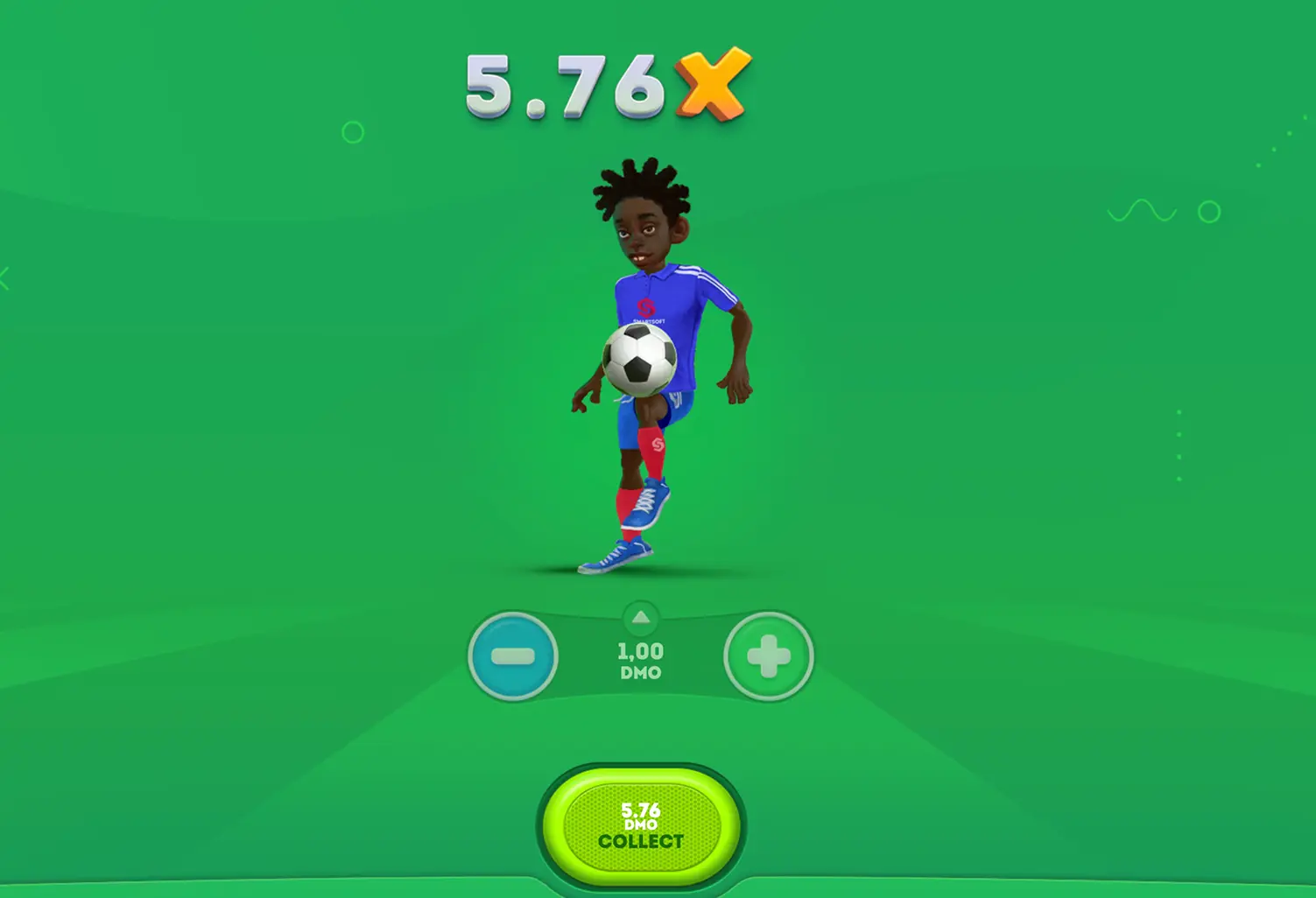 FootballX gameplay multiplier screen
